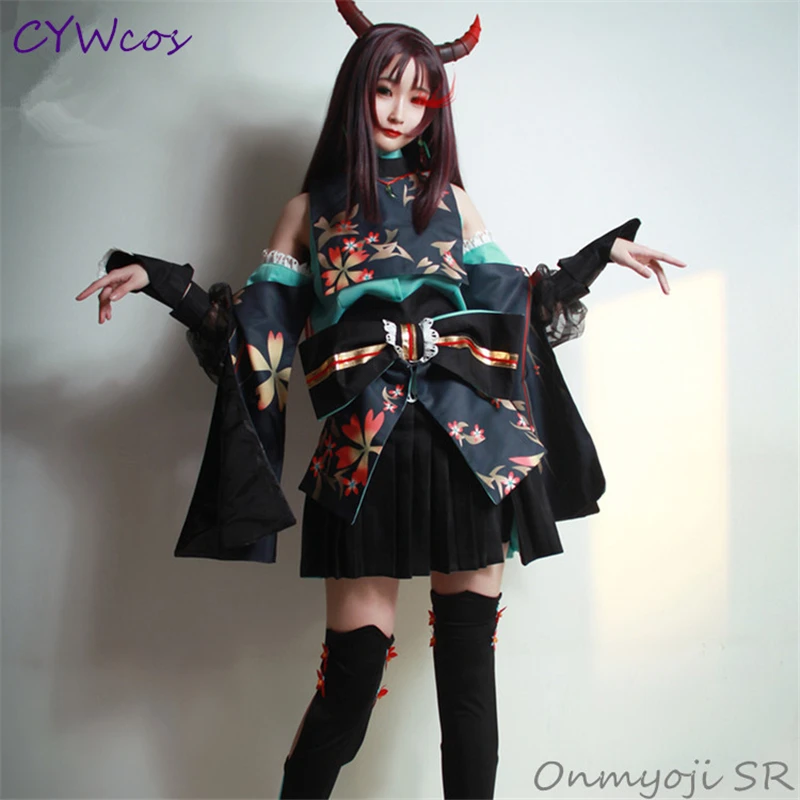 Костюм для косплея Onmyoji SR из новой кожи с присоской крови черные костюмы на