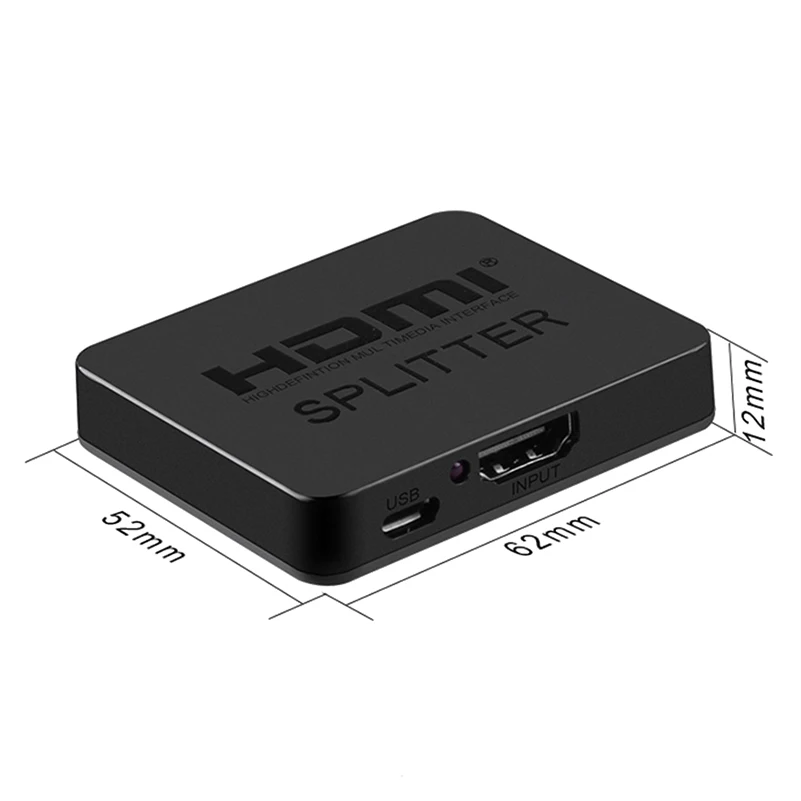 Full HD 1080p видео HDMI переключатель HDCP 4K сплиттер 1X2 сплит 1 в 2 выхода усилитель