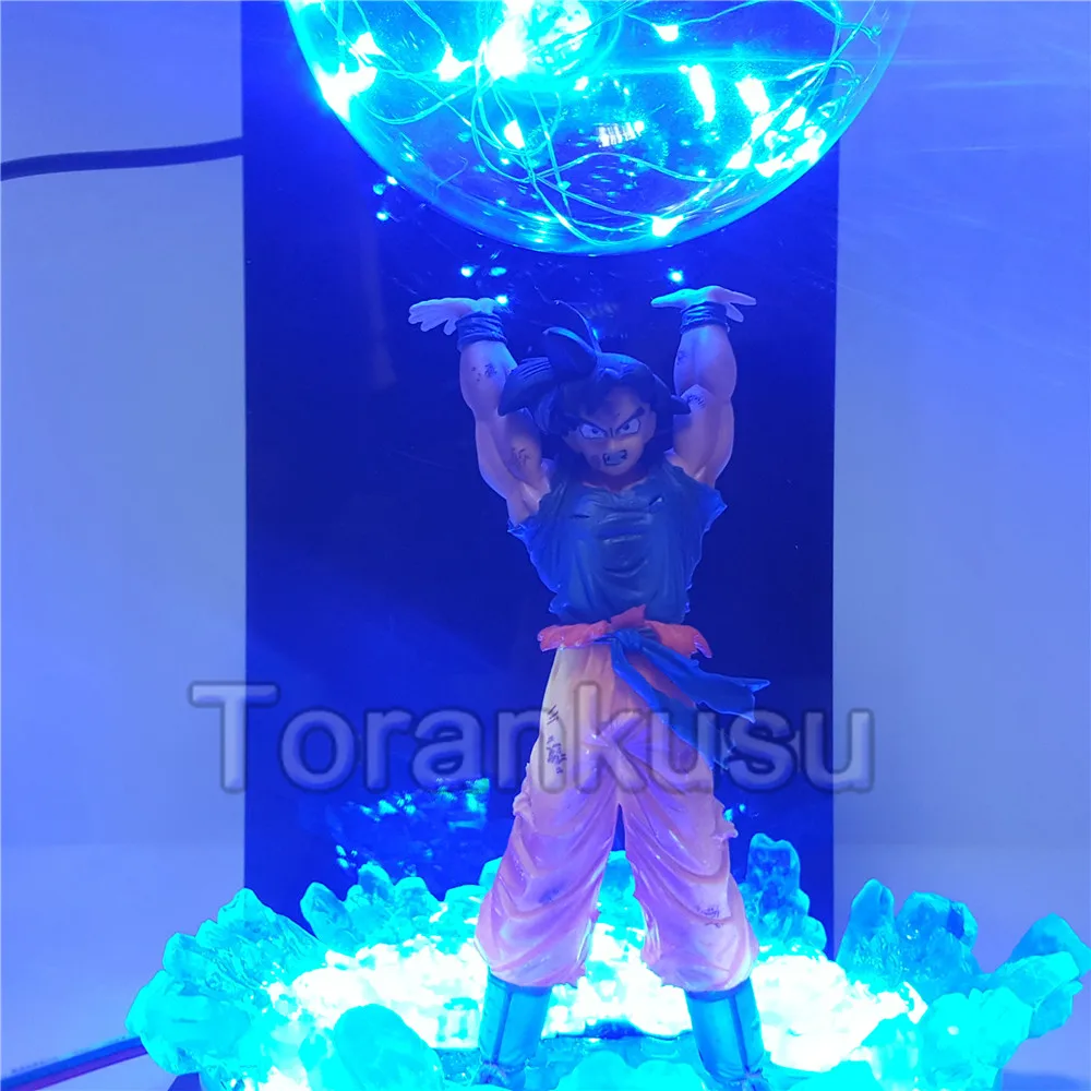 Dragon Ball Z фигурка солнце Гоку светодиодный светильник лампа Genki damaSpirit бомба Dragon Ball Супер Saiyan Goku аниме фигурка дисплей игрушка