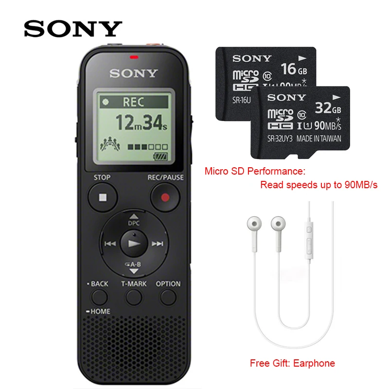 Sony цифровой голосовой Регистраторы собран в S-Mic Системы интеллектуальные Шум