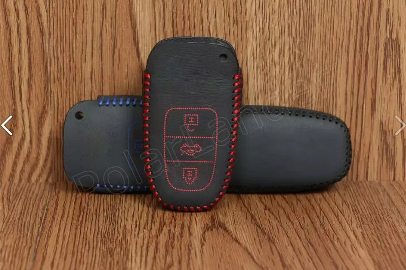 Только красная Лучшая цена распродажа кожаный чехол для автомобильного ключа