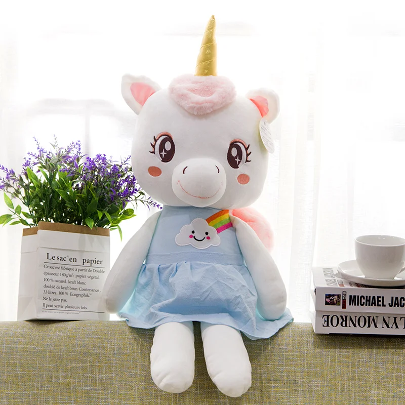 25 см/35 см/45 см милый плюшевый Kawaii Плюшевый единорог мягкие животные плюшевая
