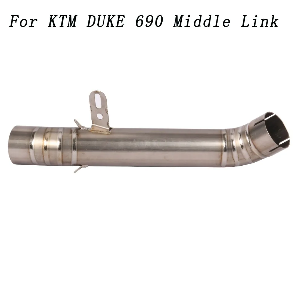 Для KTM DUKE 690 2012 до Slip-on мотоциклетный глушитель Eliminator средняя труба выхлопная Moto Escape Улучшенная система давления воздуха