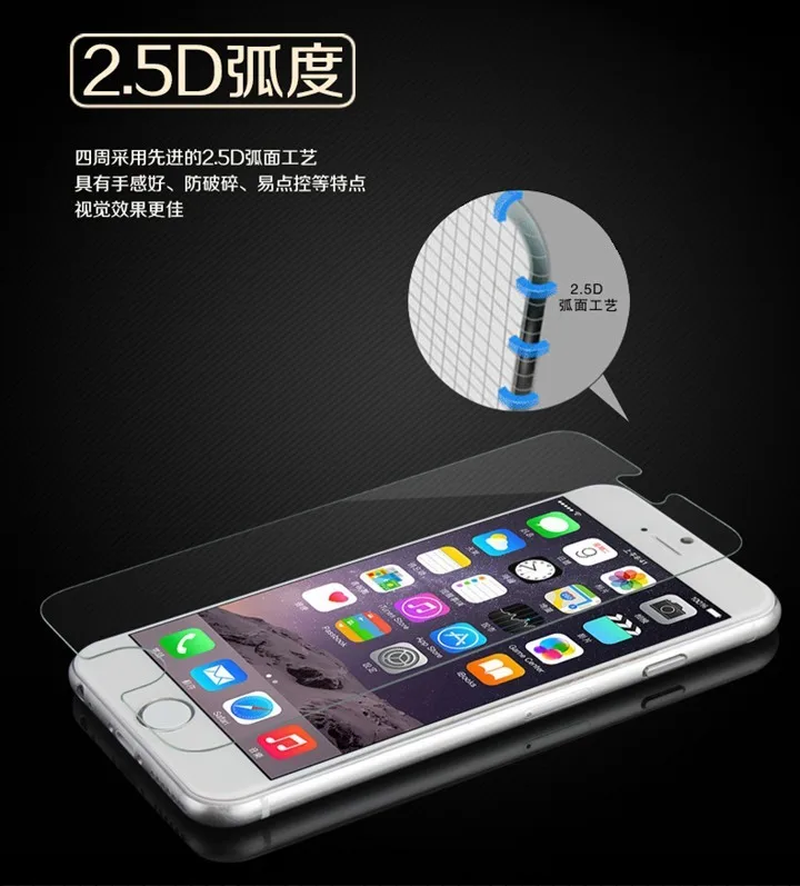 2 шт для Iphone 6 стекло для Iphone 6 закаленное стекло для Iphone7 Iphone6 Ipone 6s 8 X I Phone6 Plus Защитная пленка для экрана