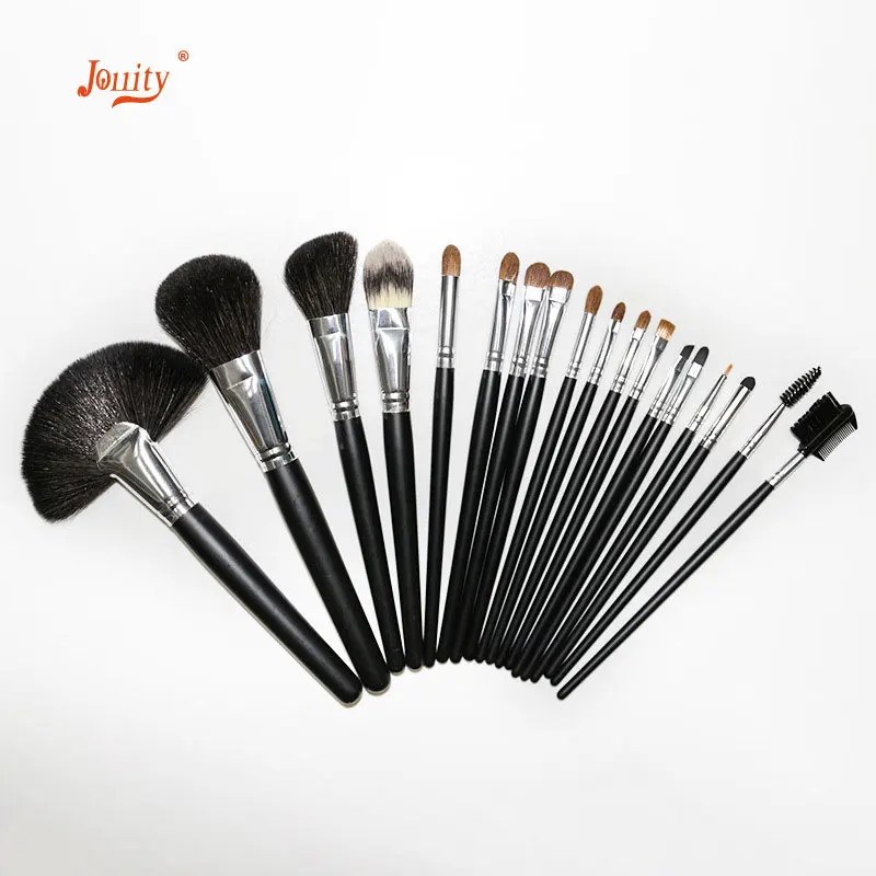 jollity 18pcs Makeup Brush Set Eye Shadows Lipstick Powder Foundation Brushes With Cosmetic PU Bag Professional Make Up Tool | Красота и