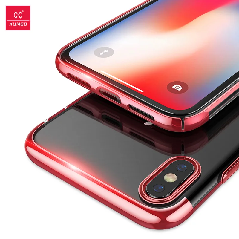 XUNDD приталенный жесткий прозрачный чехол для телефона нового iPhone XS Max XR 5 8/6 1/6