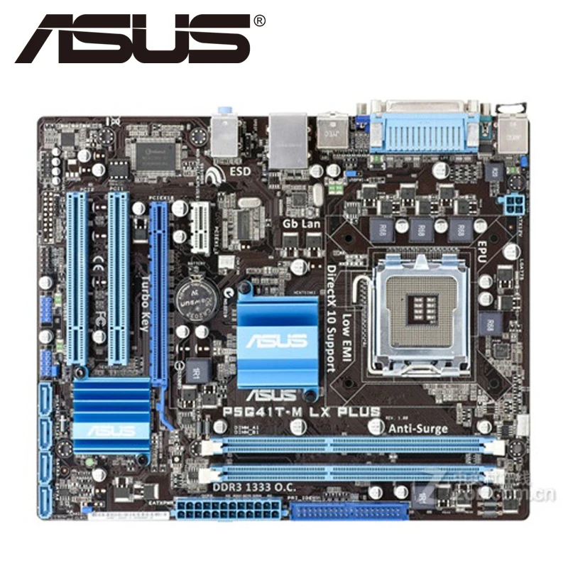 

Asus P5G41T-M LX PLUS Desktop Motherboard G41 Socket LGA 775 Q8200 Q8300 DDR3 8G u ATX UEFI BIOS Original Mainboard On Sale