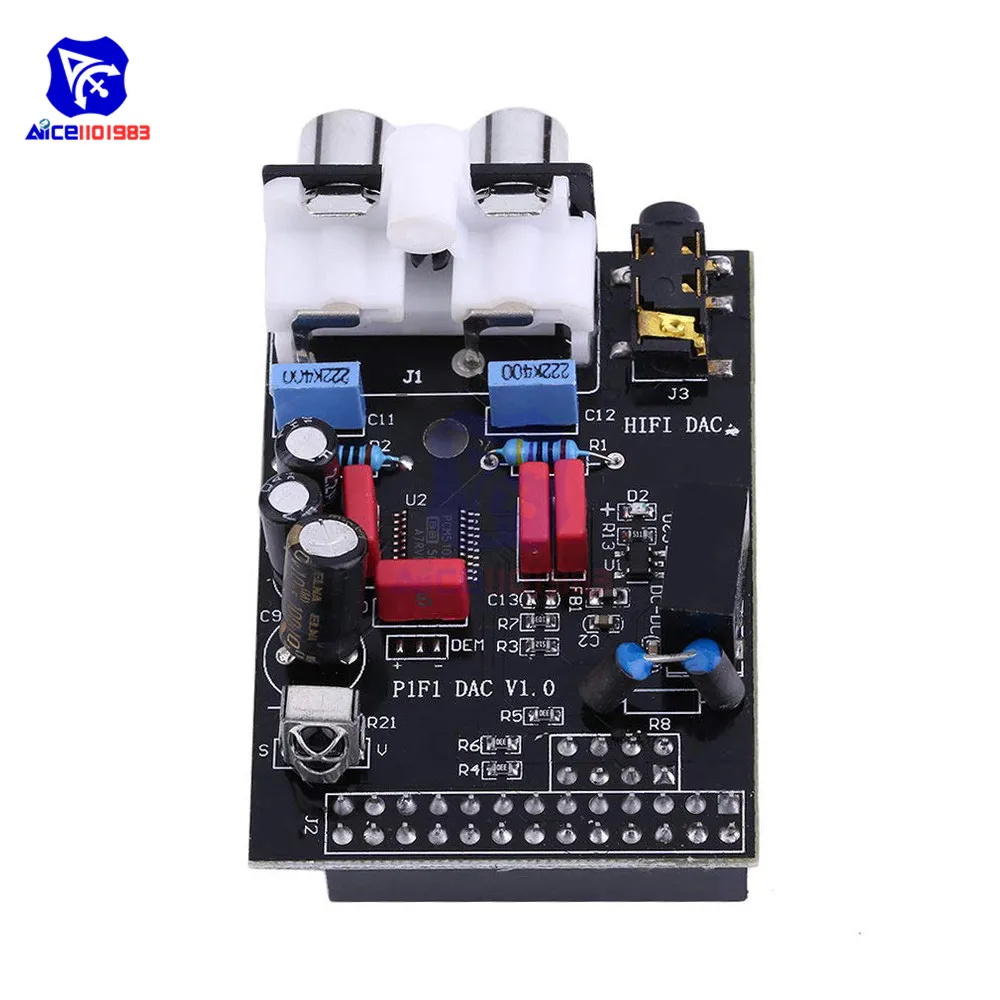 HIFI DAC аудио модуль звуковой карты PCM5102 I2S интерфейс 384 кГц Светодиодный индикатор