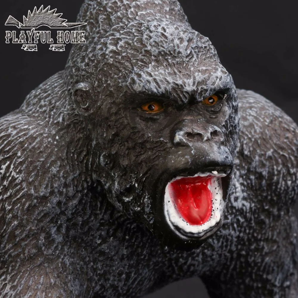 Товары сертифицированные вручную Модель King Kong мягкая ПВХ чучела 3D аниме животные