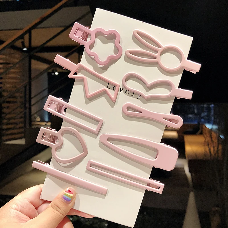 1 компл. Новые Красочные заколки для волос девочек в форме сердца короны облака