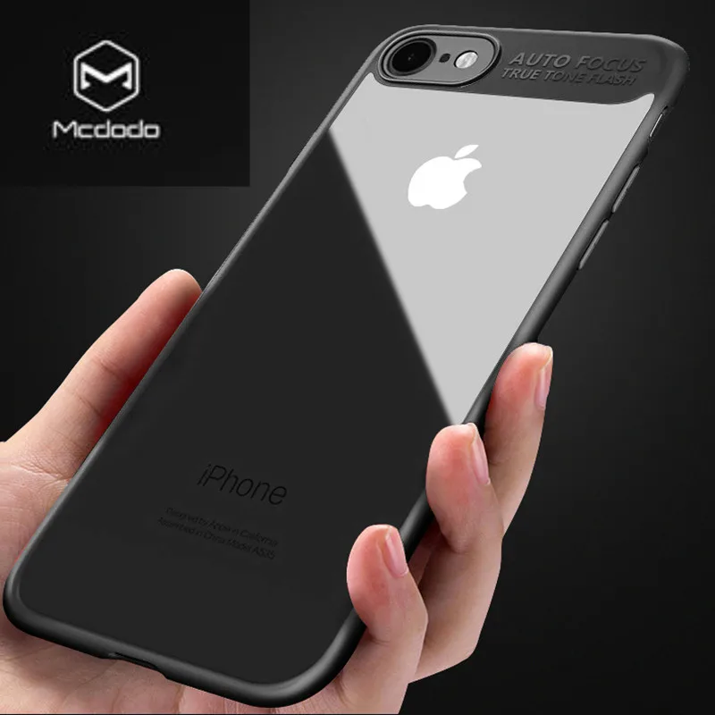 MCDODO чехол для телефона для iPhone X, 8, 7, 6, 6s Plus, роскошная защита для смартфона, прозрачный защитный чехол для мобильного телефона, чехол для iPhone