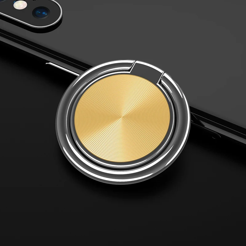 Gold Floveme Магнитная палец кольцо держатель для Samsung Galaxy S9 S8 Plus универсальная 360 Поворот настольная подставка держатели для IPhone X 8 7 6 S 6 5S 5 держатель для телефона в машину кольцо для телефона попсокет - Цвет: Gold