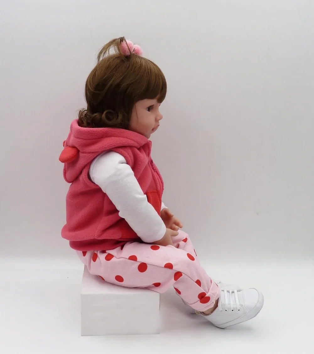NPK 58 см силиконовые куклы Reborn Baby Boneca Reborn Realista модные куклы для принцессы Детский подарок на день рождения Bebes Reborn