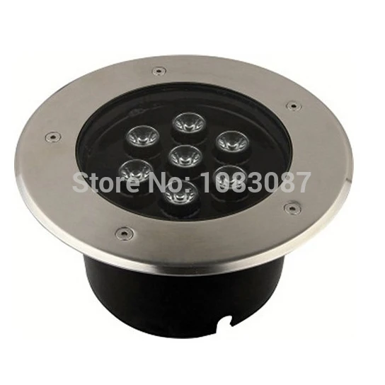 7*1 Вт круглый светодиодный подземный светильник для сцены лестницы садовый