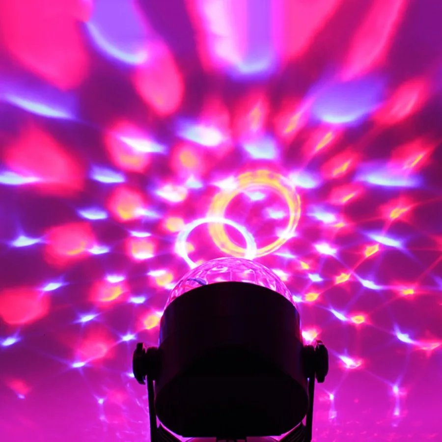 BEIAIDI мини RGB магический хрустальный шар стробоскоп лампа звуковая активация