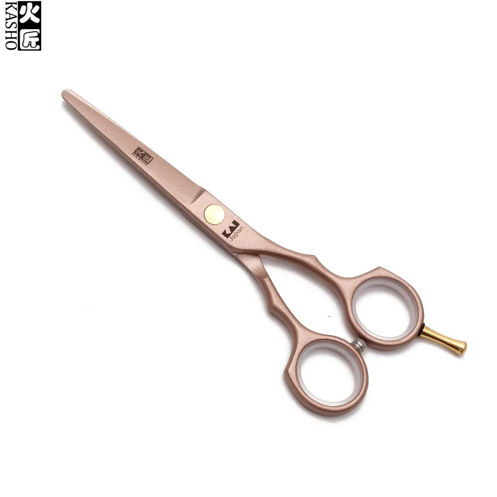 H1104 5 &quot16 см Kasho розово-золотые ножницы для парикмахерские стрижки филировочные