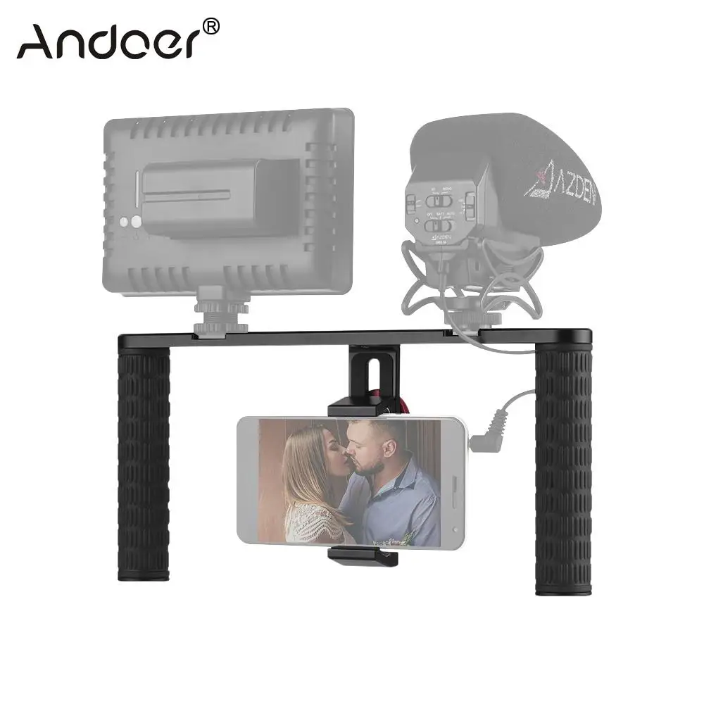Штатив Andoer для смартфона из алюминиевого сплава видеостабилизатор телефона 4 5 см