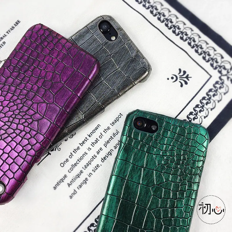 Роскошный крокодиловый Чехол для телефона с рисунком текстурой iPhone 7 8 6 6S Plus