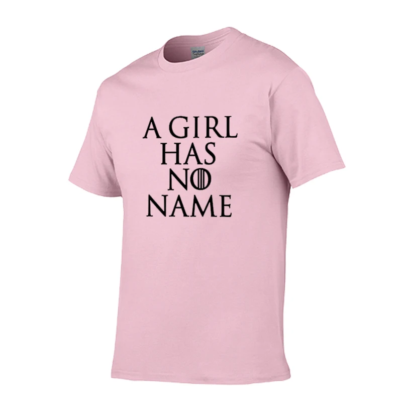 Siemnino A Girl has No Name Funny T Shirt men/Women Short Sleeve Cotton Game of Thrones T-shirt Arya Stark T-Shirts | Мужская одежда