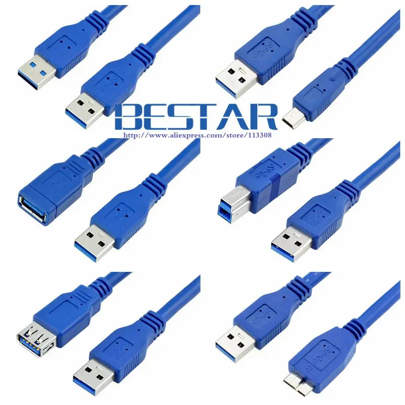 Кабель удлинитель Mini USB 3 0 Micro B BM USB3.0 штекер гнездо м 6 1 5 8 фут 2 фута футов 10