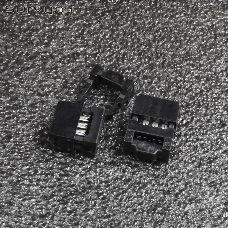 10 шт. FC 6P 10P 14P 26P 50P 2 54 мм Шаг двухрядный ISP IDC JTAG разъем плоский кабель женский