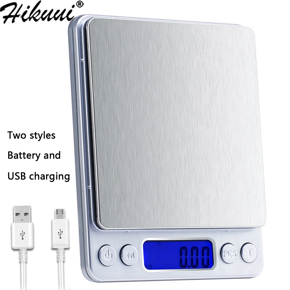 Цифровые кухонные весы 3 кг/0 1 г точные электронные с питанием от USB мини-Вес в