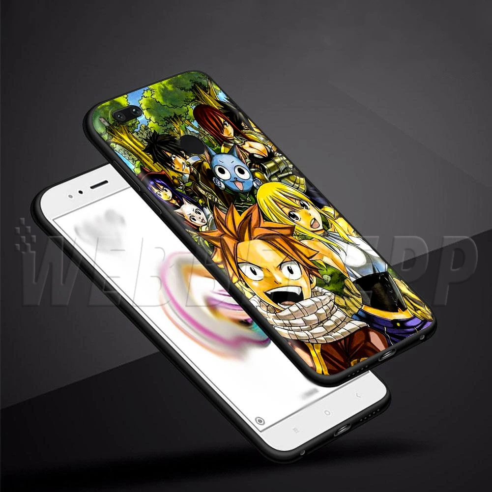 WEBBEDEPP Anime Fairy Tail Soft TPU Case for Xiaomi Redmi Mi Note 8t 10 MAX A1 A2 5X 6X 3 6 8 9 SE F1 Lite | Мобильные телефоны и