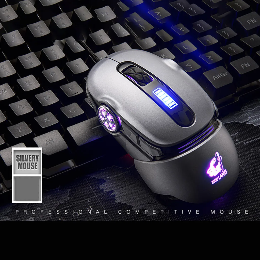 Игровая мышь розовая Механическая RGB подсветка эргономичная мышь игровой компьютер макро Программирование игровая оптика# LR4