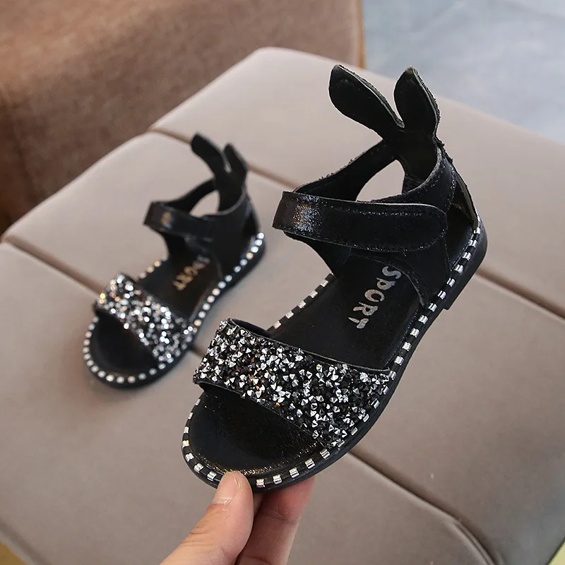 Сандалии для девочек сандалии принцессы с заячьими ушками маленьких