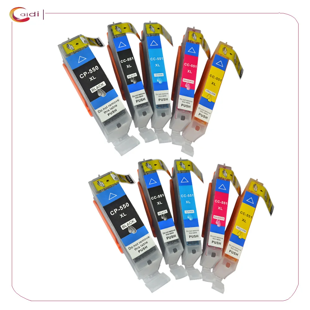 Совместимый картридж с чернилами для Canon Φ принтером PIXMA MG6350 MG7550 iP8750 MG7150 (2PGBK 2BK 2C