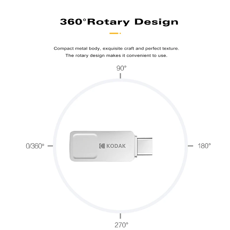 Металлический флеш накопитель KODAK 32 ГБ 64 128 16 флешка USB 3 1 Type C два накопителя карта
