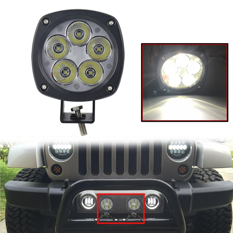 1 шт. 4 дюймовая светодиодная фара рабочего света 12 В 6000 К дюйма|spot beam|led driveled tractor