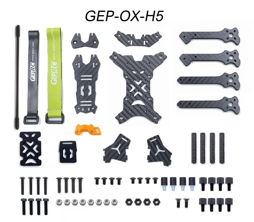 GEPRC GEP-OX Pika 5 дюймов 220/230 мм Колесная база комплект рамок из углеродного волокна 4/5