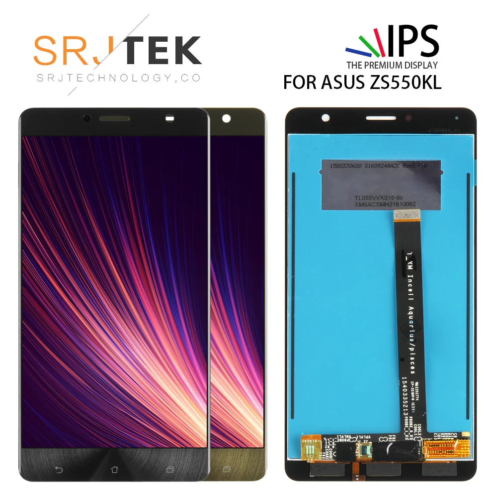 ЖК-дисплей SRJTEK 5 дюйма ZS550KL для Asus Zenfone 3 Deluxe Z01FD сенсорный матричный цифровой