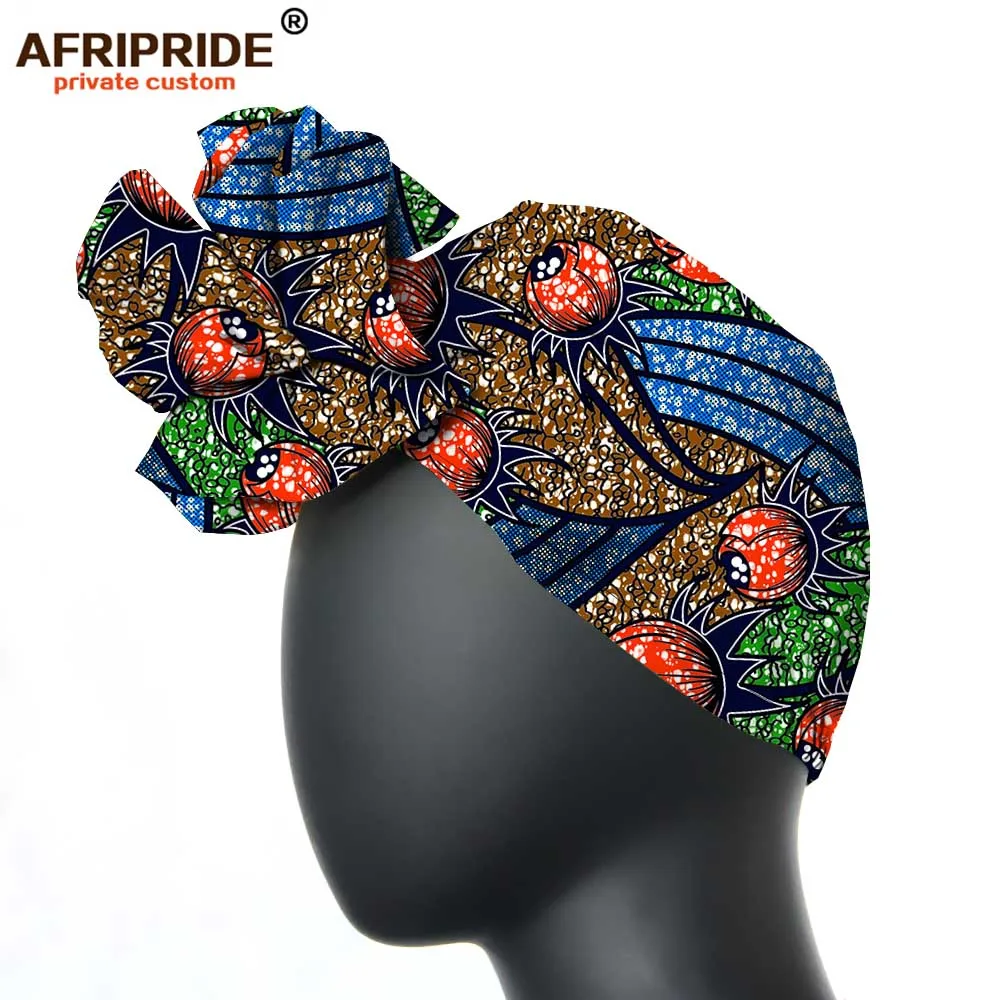 African headtie hat nigeria turban headband already tied african head wraps cap head scarf ankara fabric print AFRIPRIDE A19H003 - Цвет: 492