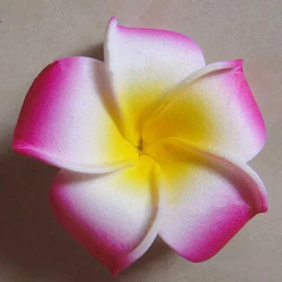 

100 цветов/Лот, аксессуары для рукоделия для заколок и ожерелий, искусственный пенополиэтилен, 5 см цветок ФРАНЖИПАНИ, Гавайские искусственные украшения