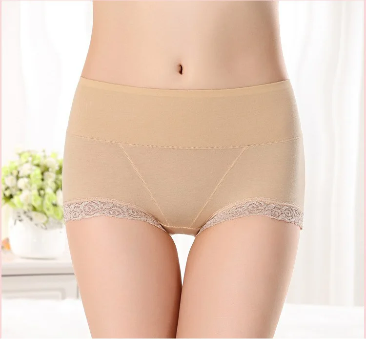 Женские хлопок нижнее белье Бесшовные дышащие трусы сексуальные трусики кружева
