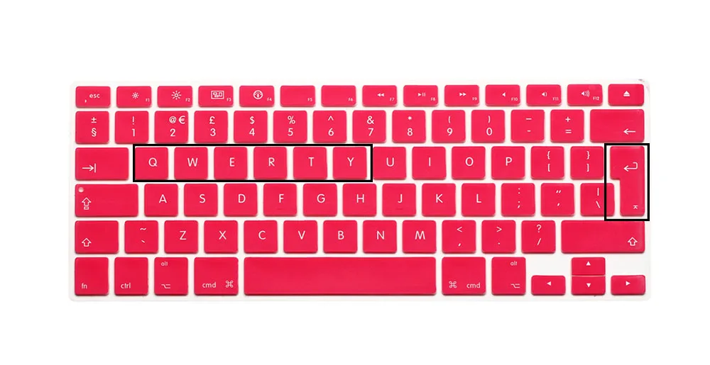 2016 EU/UK English Alphabet Silicone Keyboard Skin Cover Shield For Apple Macbook Air Pro Retina 13&quot 15&quot 17&quot European |