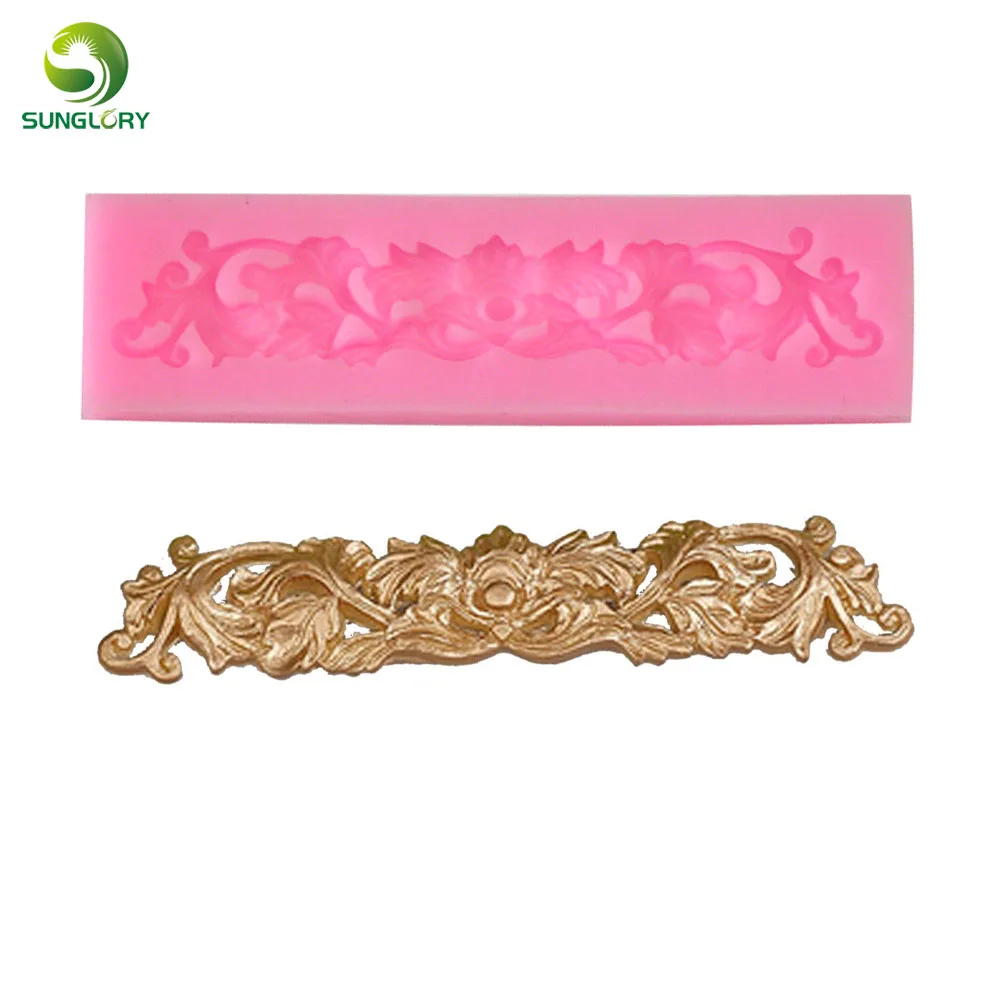 Силиконовая форма сделай сам в виде листьев для украшения торта|mold for|lace fondant