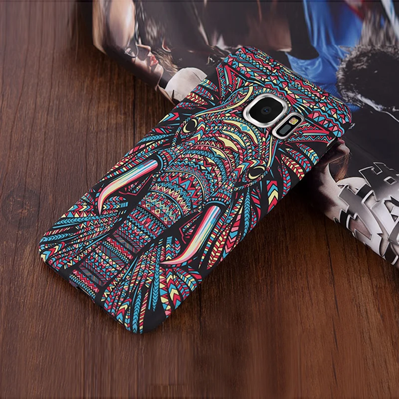 KaiNuEn Coque чехол для Samsung Galaxy S6 Edge S6Edge мобильный телефон слон тигр животное Аватар