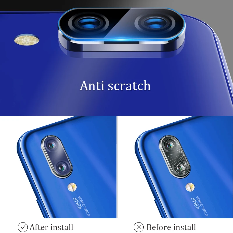 Для Xiaomi Redmi Note 7 стекло 8 Pro объектив камеры закаленное защитное кольцо чехол для
