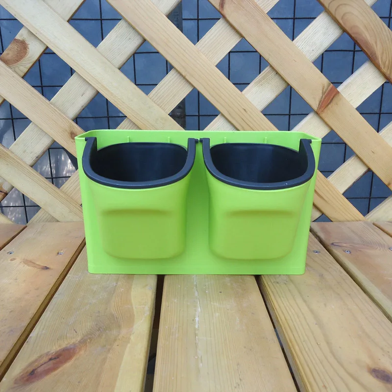 1 шт. пластиковый цветочный горшок для растений настенный садовый подвесной