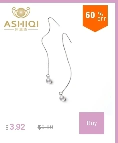 ASHIQI 925 пробы серебряные висячие серьги с кисточкой, длинные серьги с натуральным пресноводным жемчугом, ювелирные изделия