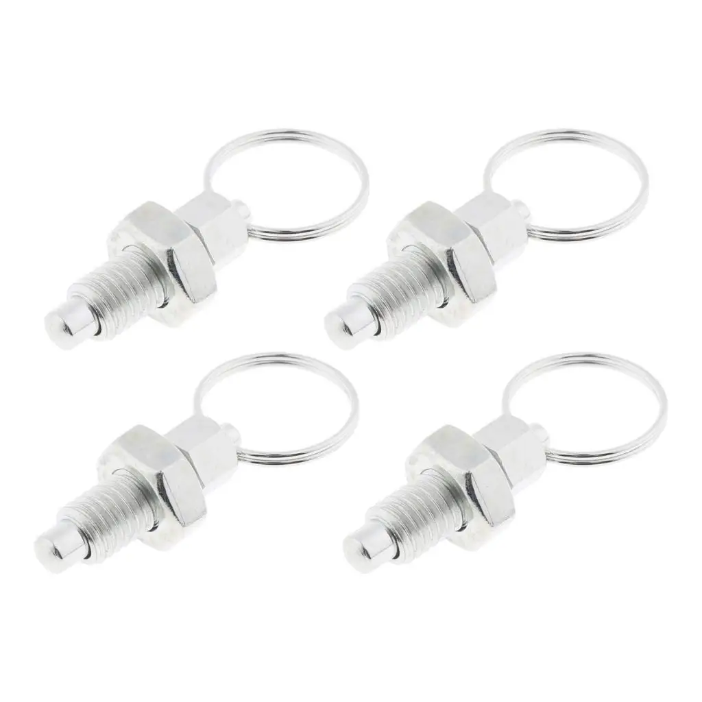 4 шт. нержавеющая сталь без блокировки индексирующий Плунжер с тяговым кольцом M8 |