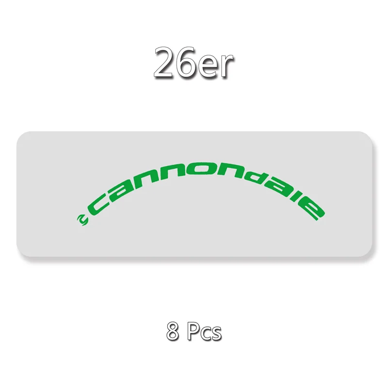 26er Fluo Green Велосипедные накладки 17 наклеек MTB два колеса Набор наклеек для 26er 27,5 er 29er дюймов Cannondal E Racing велосипедные наклейки - Цвет: 26er Fluo Green