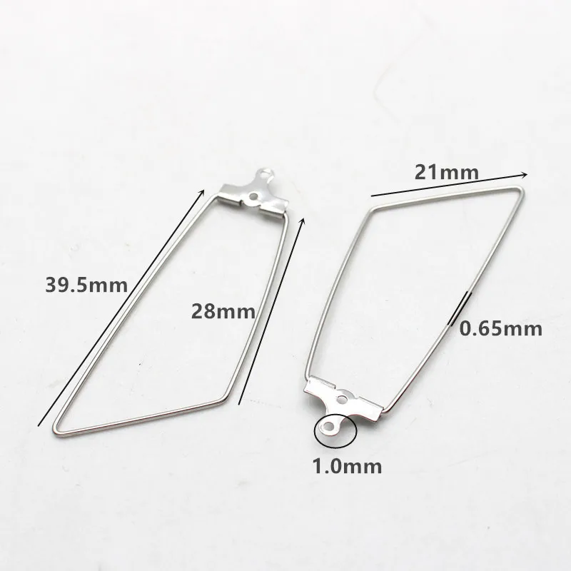 10pcs Stainless Steel Ear Wire Earring Hooks Hoop Connector Diy Earrings Accessories Dangle Charms Jewelry Making