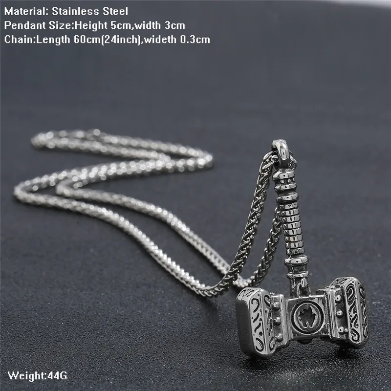 Ожерелье Thor ожерелье молоток норрон супергерой венгеры темный мир Mjolnir кулон