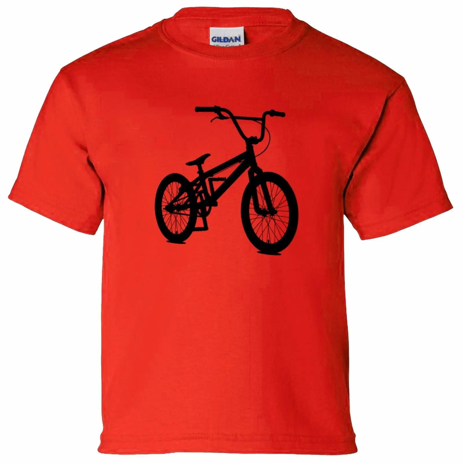 BMX SILHOUETTE/футболка для мальчиков и девочек Детские футболки из 100% хлопка с