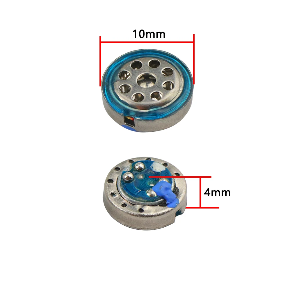 GHXAMP HiFi 10 мм наушники Динамик 18ohm 104DB титановая пленка наушники Динамик DIY Запчасти для IE6 IE7 IE8 IE80 2 шт