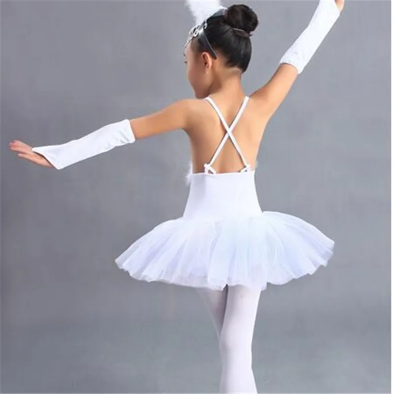 Новинка 2017 детские костюмы для балета и выступлений в виде маленького лебедя